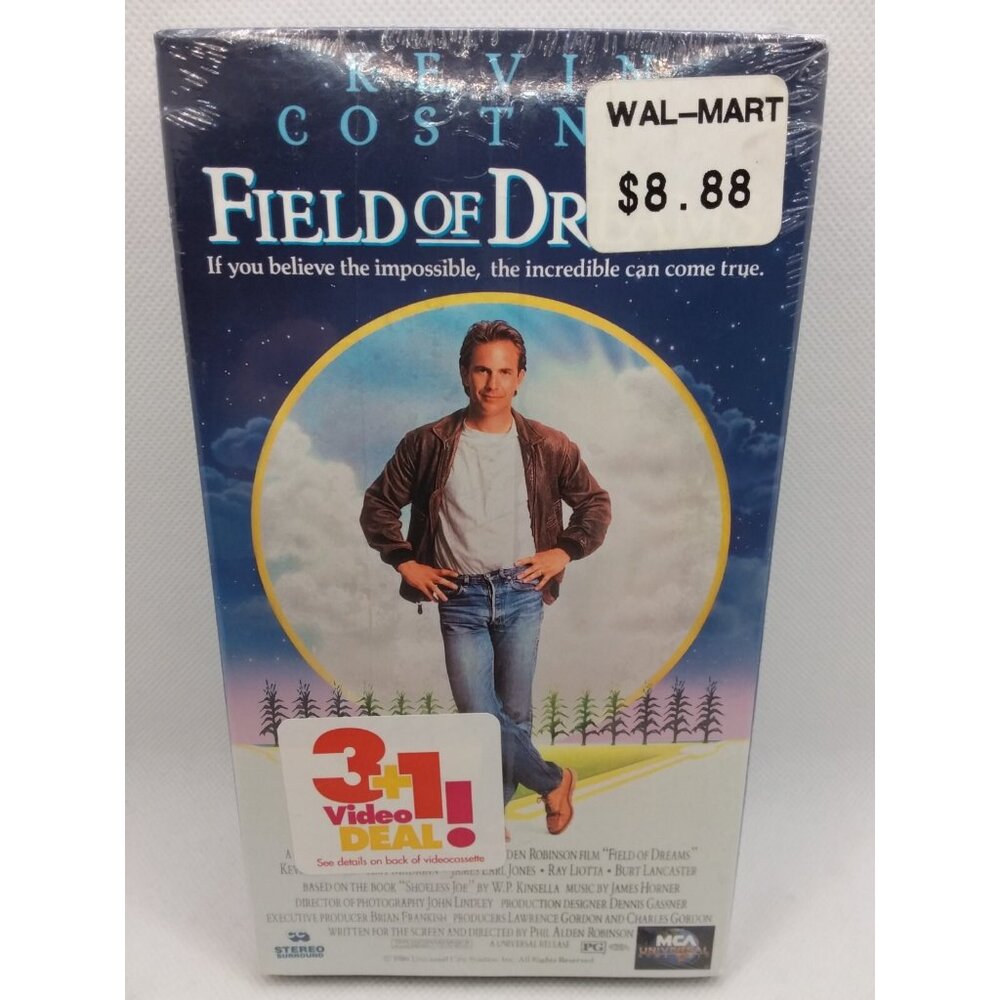 Field of Dreams VHS Home Video Kevin Costner Sealed 1989